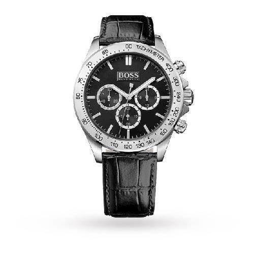 Image of Hugo Boss Ikon Sølv Quartz herre ur, model 1513178